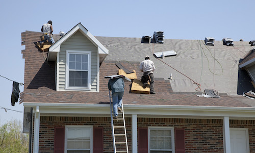 Roofers Working